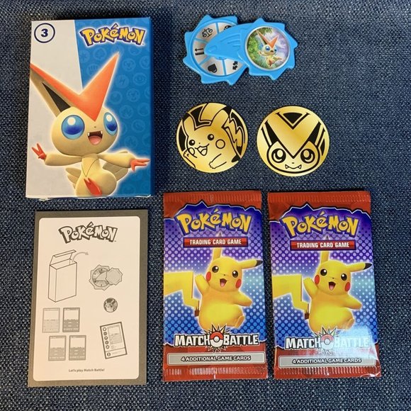 Pokemon VICTINI #2 Card Pack Spinner Coin, Sealed - McDonald's 2022 Happy Meal - Picture 1 of 4